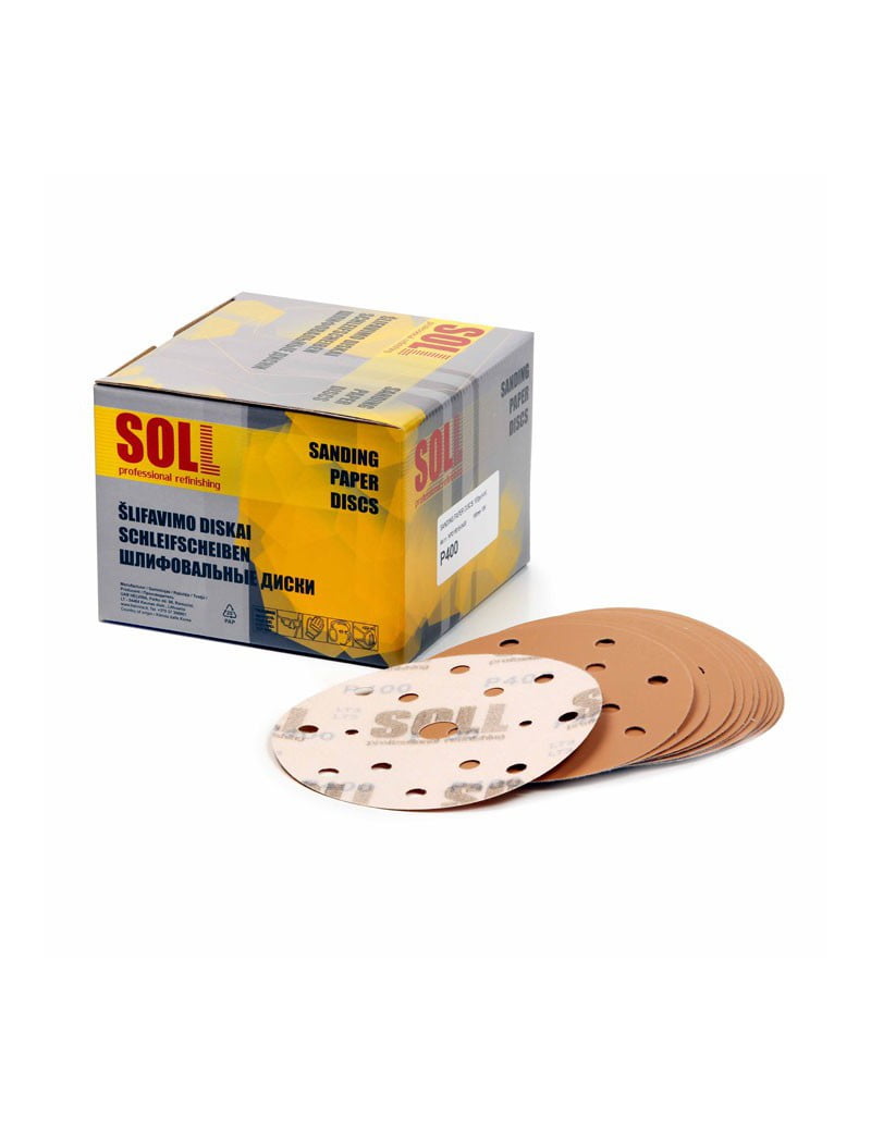 SOLL Sandpappír D150mm,15 göt, P-320