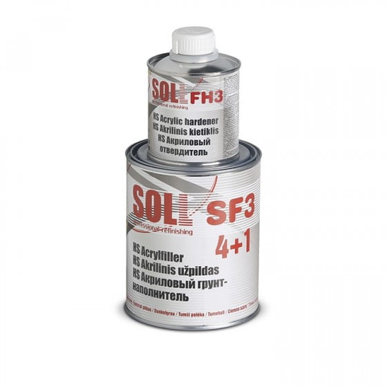 SOLL HS SF3 Acrylic filler with hardener FH3, color dark grey 1.25l